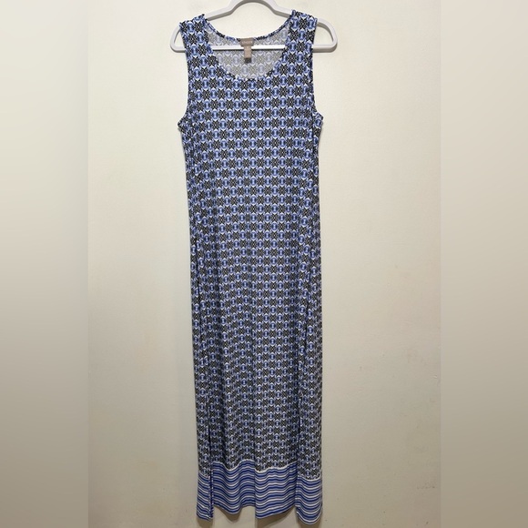 Chicos Boho Mixed Print Sleeveless Maxi Dress - Picture 1 of 9